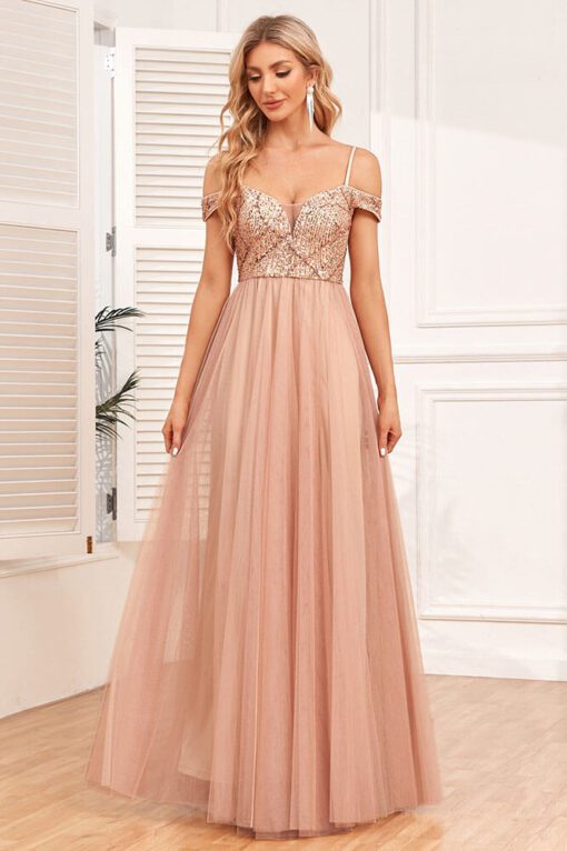 Robe Cérémonie Champêtre Nude – Image 2