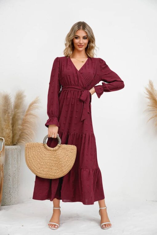 Robe Champêtre Chic Couleur Automne – Image 3