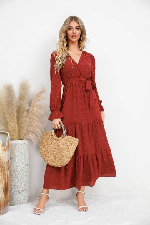 Robe Champêtre Chic Couleur Automne – Image 6