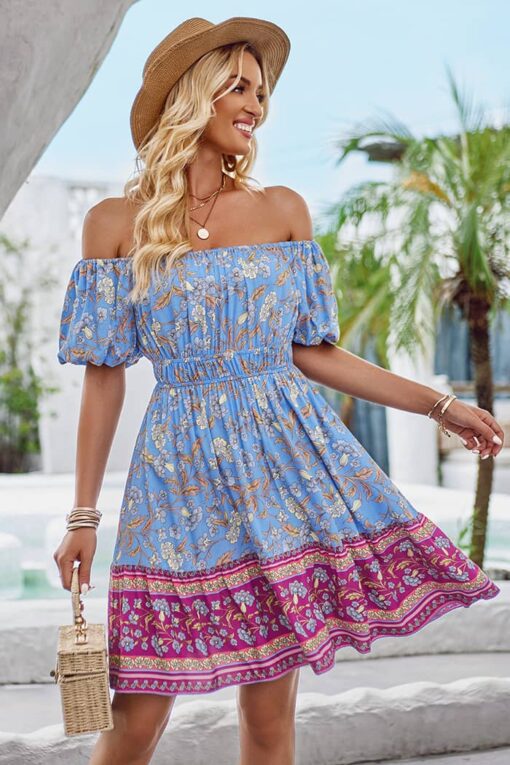 Robe Champêtre Epaules Nues – Image 8