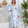 Robe Champêtre Longue Et Avec Manche
