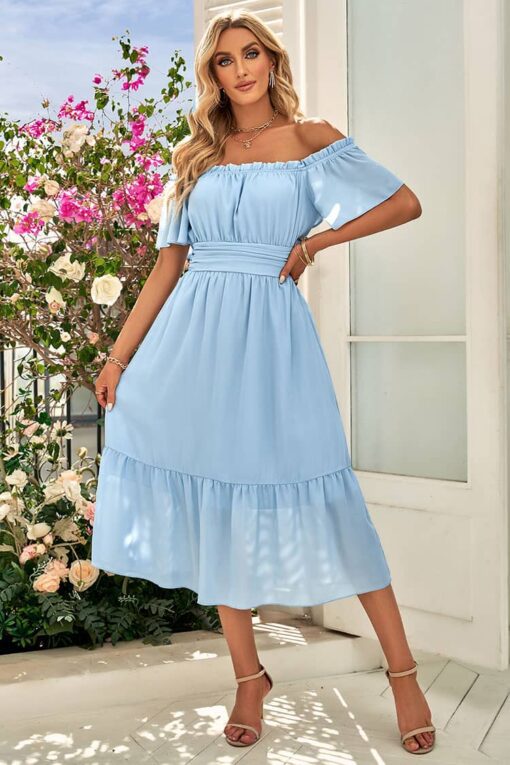 Robe Champêtre Longueur Mi-Mollet – Image 4