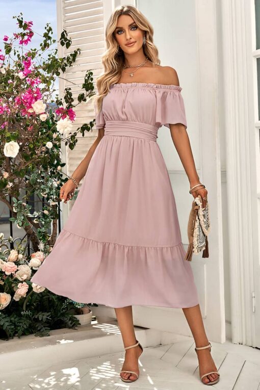 Robe Champêtre Longueur Mi-Mollet – Image 5