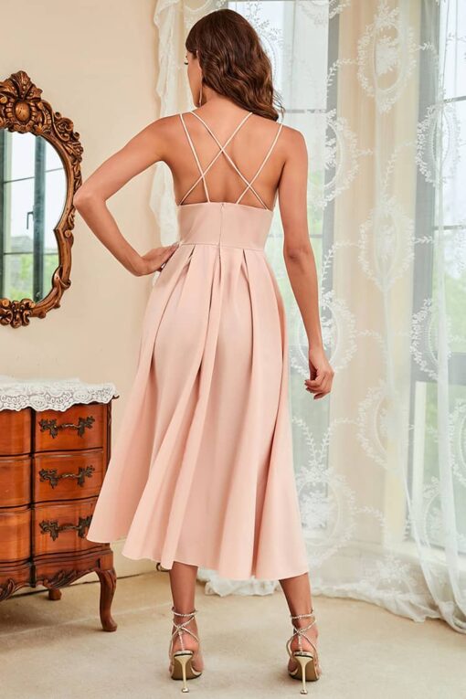 Robe Champêtre Rose Poudré – Image 5