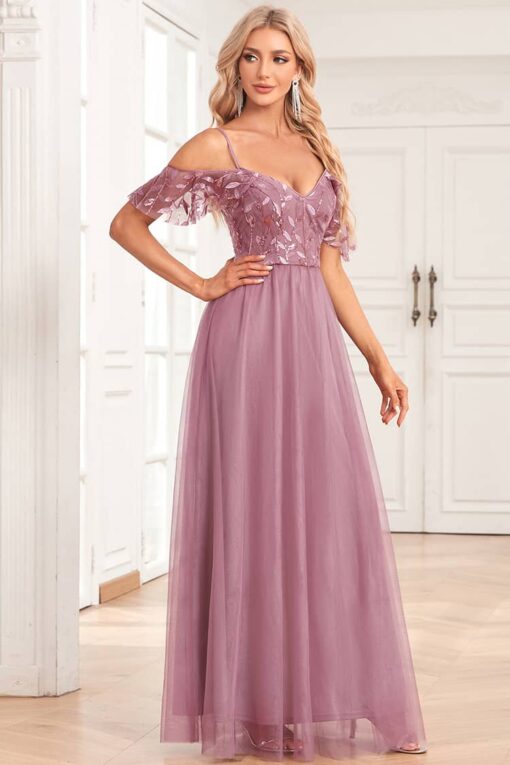 Robe Champêtre Vieux Rose – Image 2