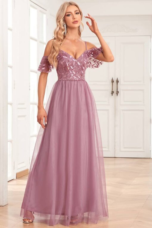 Robe Champêtre Vieux Rose – Image 3