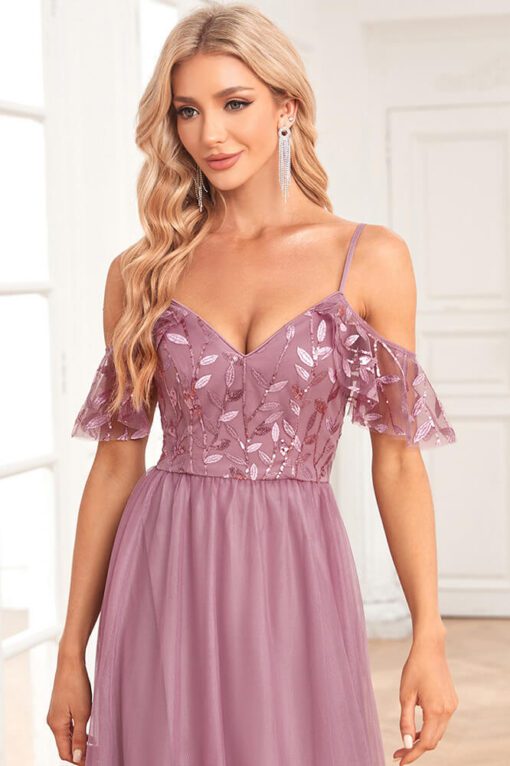 Robe Champêtre Vieux Rose – Image 4