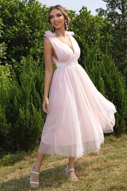Robe De Cocktail Champêtre Longue – Image 3