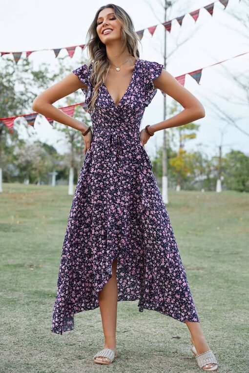 Robe De Soirée Longue Champêtre – Image 2