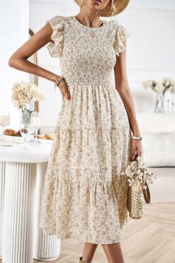 Robe Demoiselle d'Honneur Fleurie Champêtre