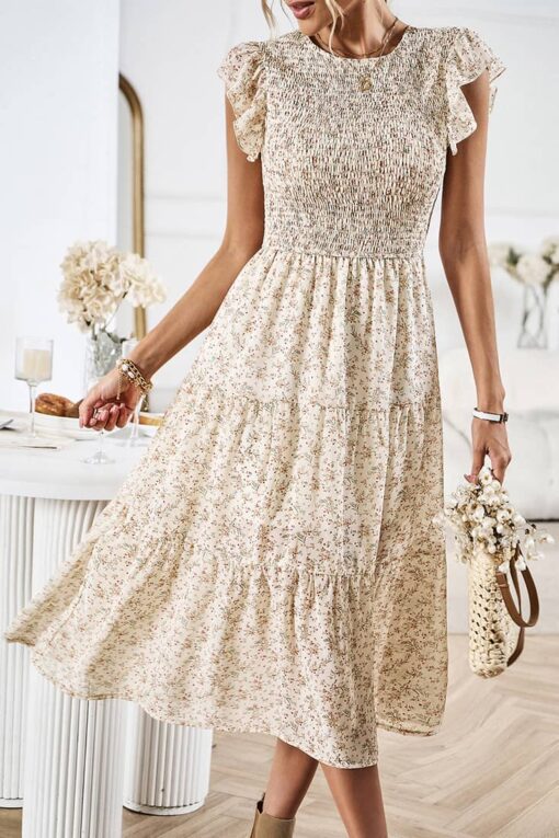 Robe Demoiselle d'Honneur Fleurie Champêtre – Image 2