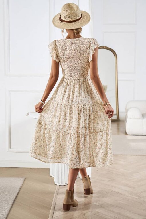 Robe Demoiselle d'Honneur Fleurie Champêtre – Image 4