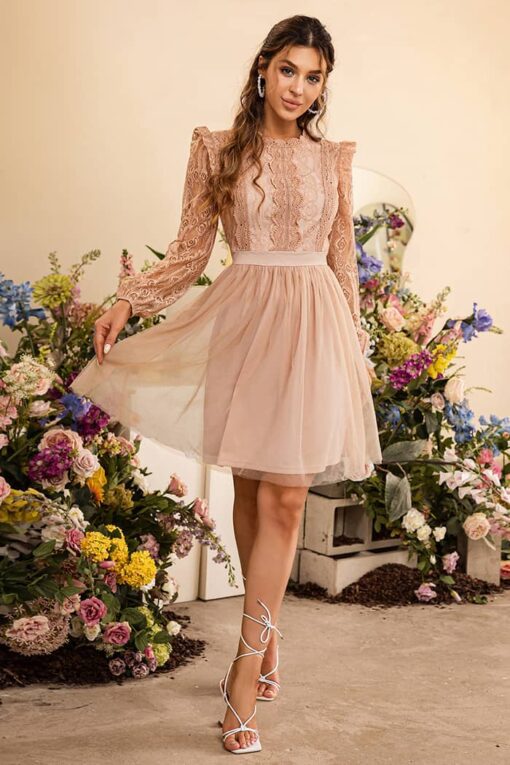 Robe Dentelle Champêtre Chic