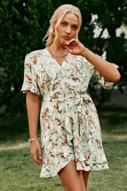 Robe Invitée Mariage <br> Champêtre Grande Taille  – Image 5