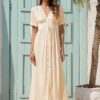 Robe Ivoire Champêtre Vintage