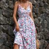 Robe Longue Imprimé Champêtre