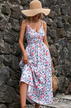 Robe Longue Imprimé Champêtre