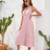 Robe Rose Poudré Mariage Champêtre