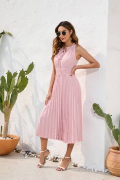 Robe Rose Poudré Mariage Champêtre
