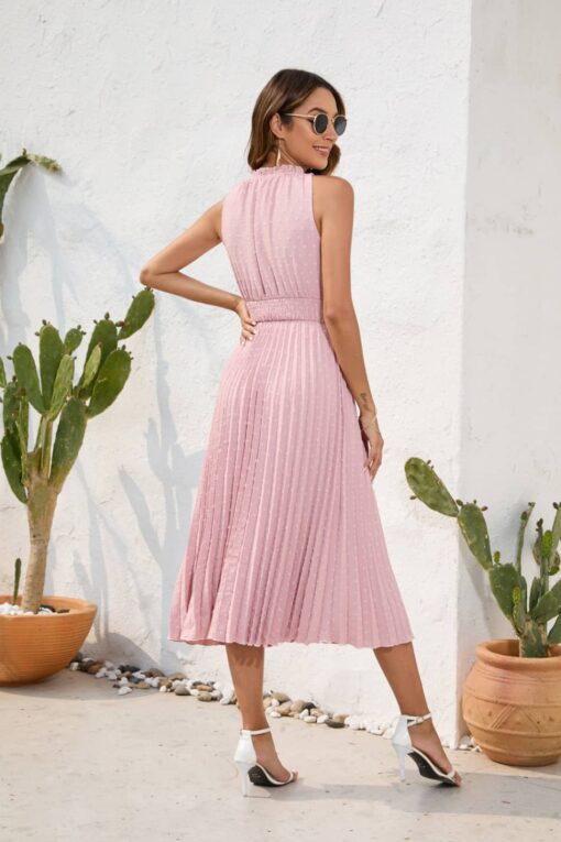 Robe Rose Poudré Mariage Champêtre – Image 4
