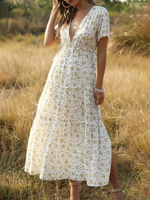 robe-longue-ete-chic-blanche